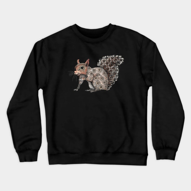 Squirrel Totem Crewneck Sweatshirt by FreeSpiritMeg